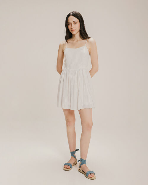 Vestido Corto Estampado Rayas